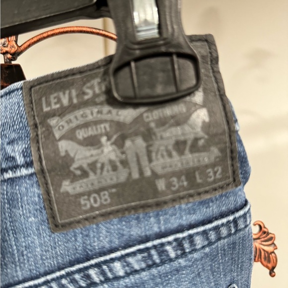 Men Levi’s tapered blue denim 508 jeans size 34X32 - Picture 3 of 6